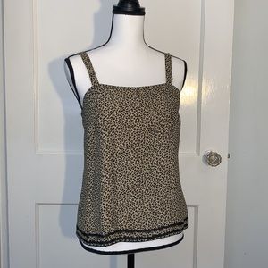 Liz Claiborne Collection Leopard Print Tank Fully Lined Size 4